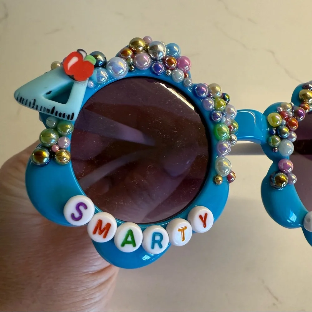 Custom Beaded Blue 